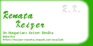 renata keizer business card